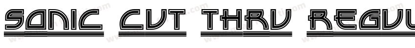 Sonic Cut Thru Regul字体转换